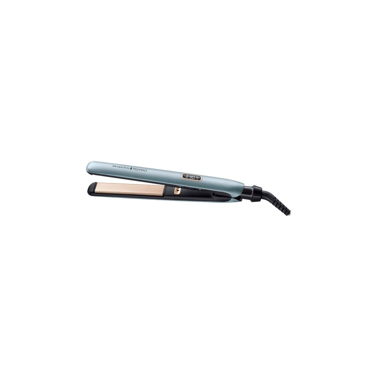 Plancha para el pelo remington shine therapy pro s9300/ azul