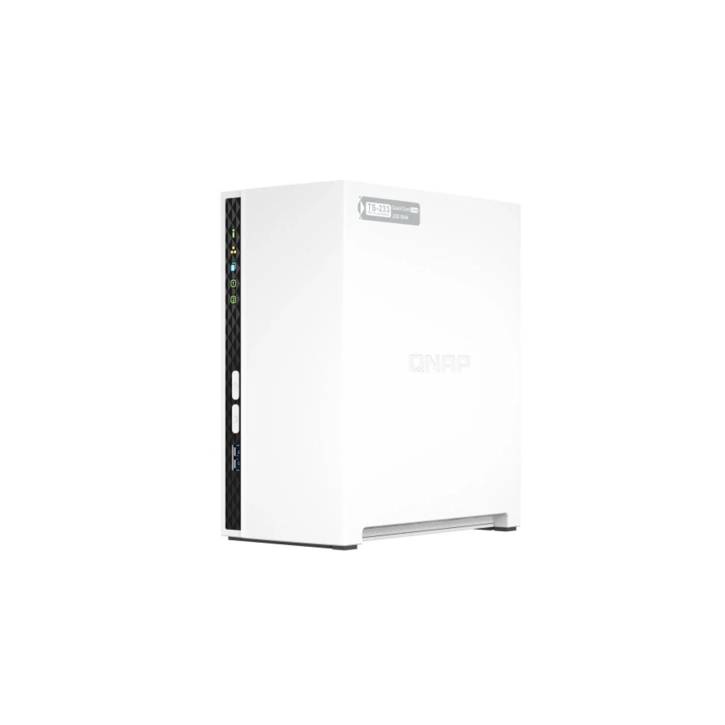 Nas qnap ts-233/ 2 bahías 3.5'- 2.5'/ 2gb ddr4/ formato torre