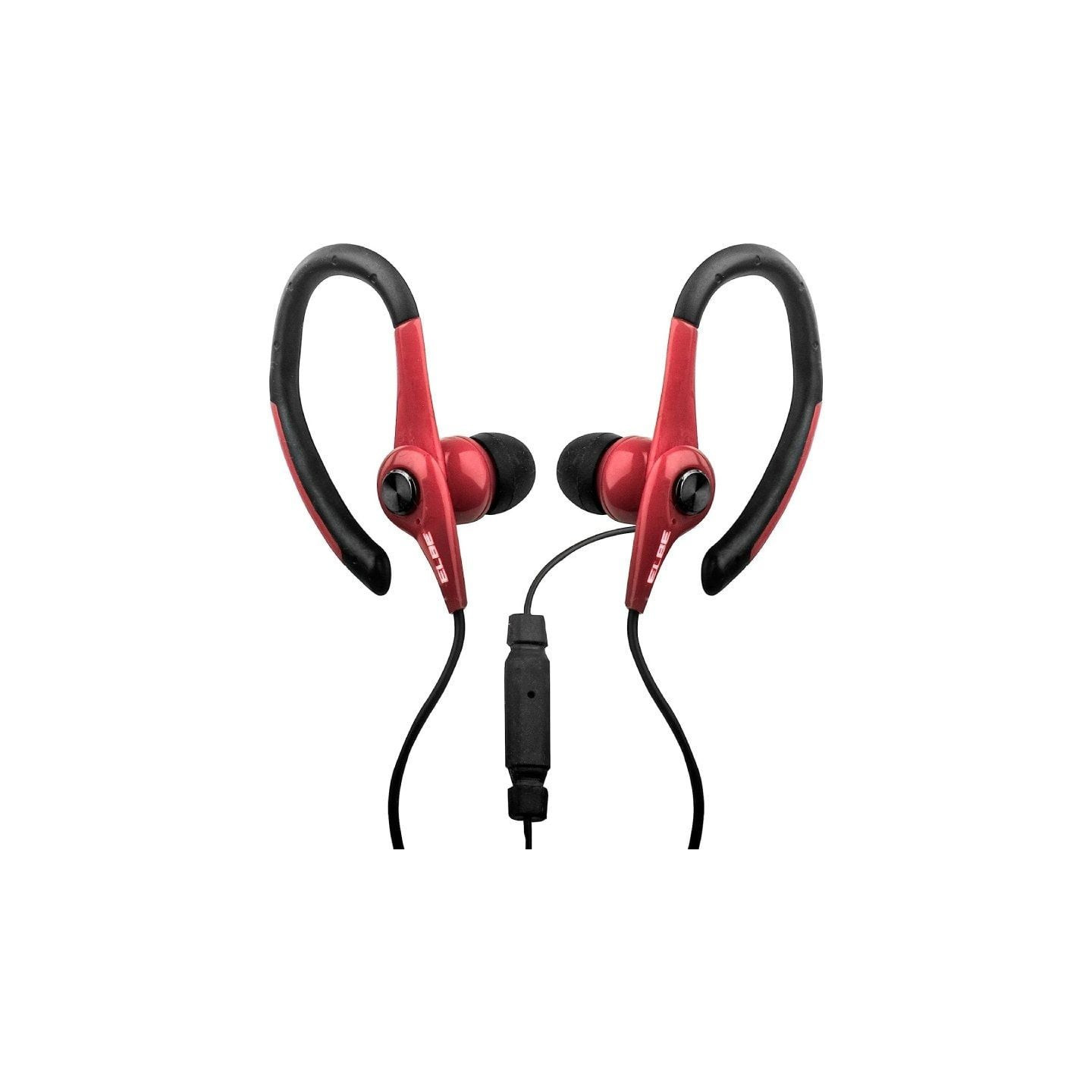 Auriculares deportivos elbe au-107-mic/ con micrófono/ jack 3.5/ rojos y negros