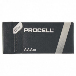 Pack de 10 pilas aaa l03 duracell procell id2400ipx10/ 1.5v/ alcalinas