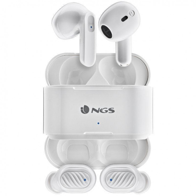 Auriculares bluetooth ngs ártica move con estuche de carga/ autonomía 7h/ negros