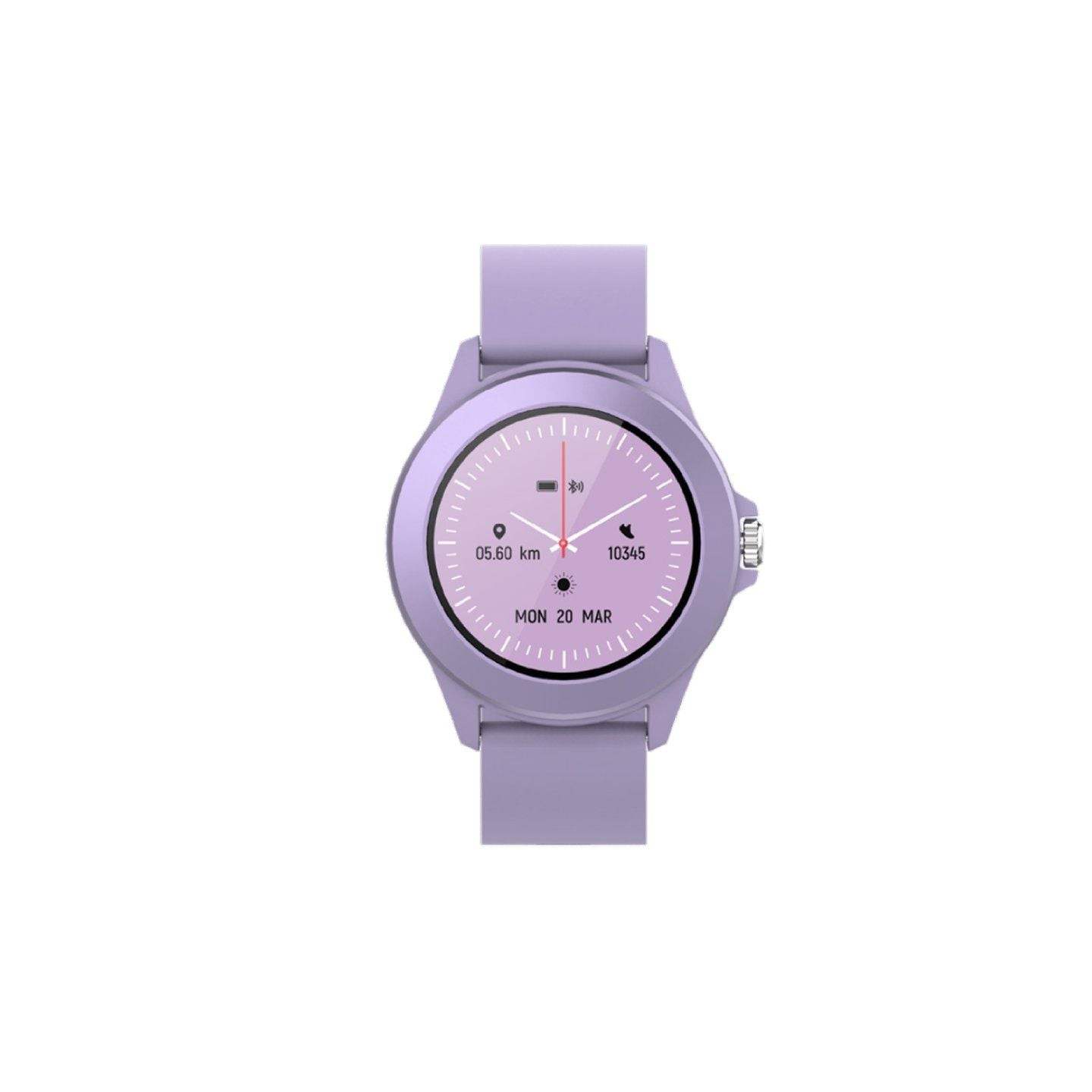 Smartwatch forever colorum cw-300/ notificaciones/ frecuencia cardíaca/ purpura