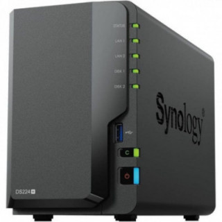 Nas synology diskstation ds224+/ 2 bahías 3.5'- 2.5'/ 2gb ddr4/ formato torre