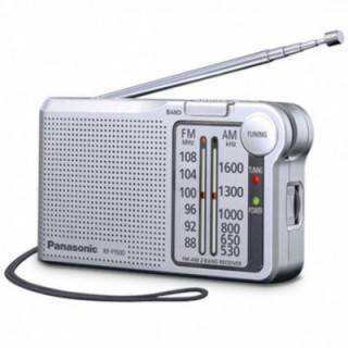 Radio portátil panasonic rf-p150d/ plateada