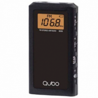 Radio portátil qubo rd-10/ negro