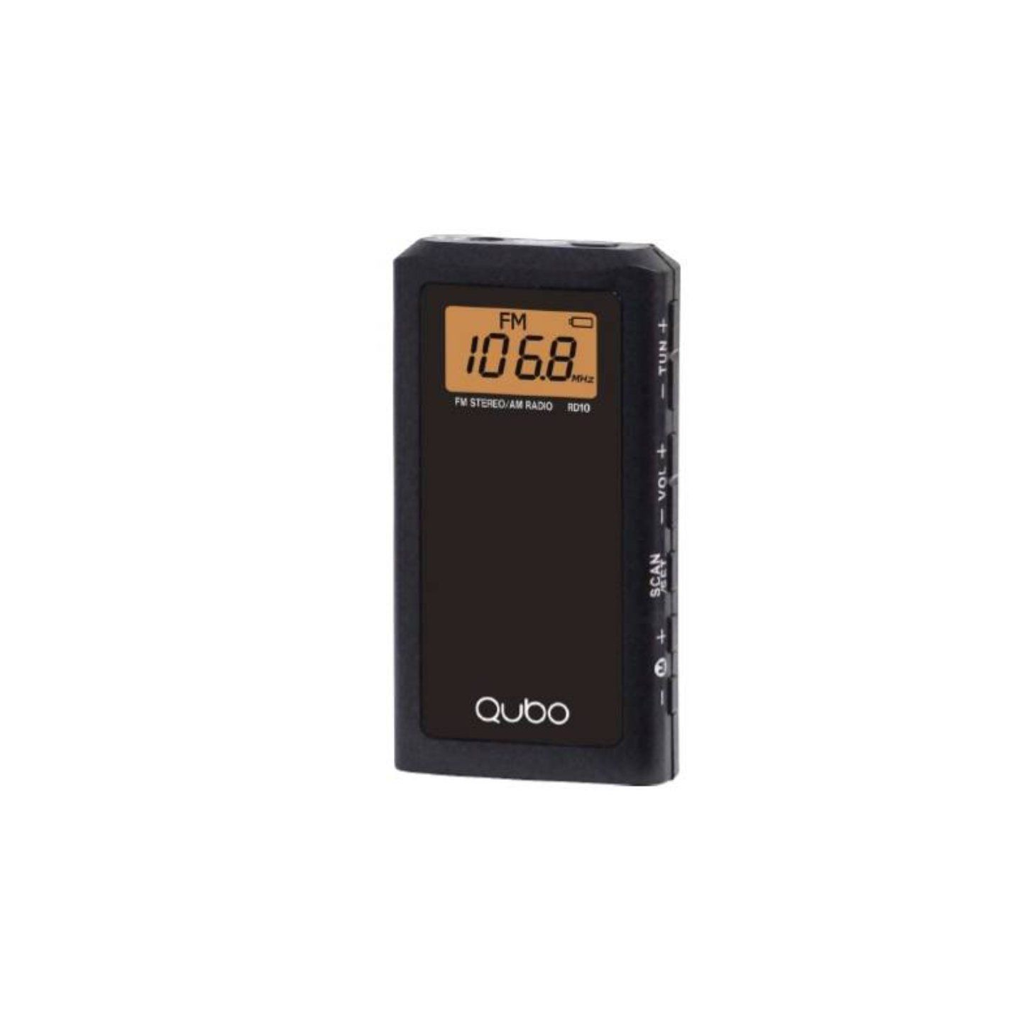 Radio portátil qubo rd-10/ negro