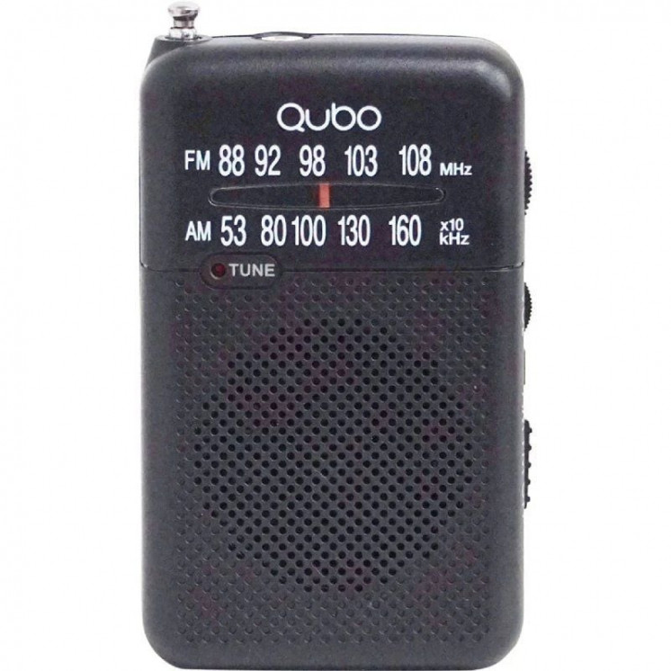 Radio portátil qubo r-s1/ negra