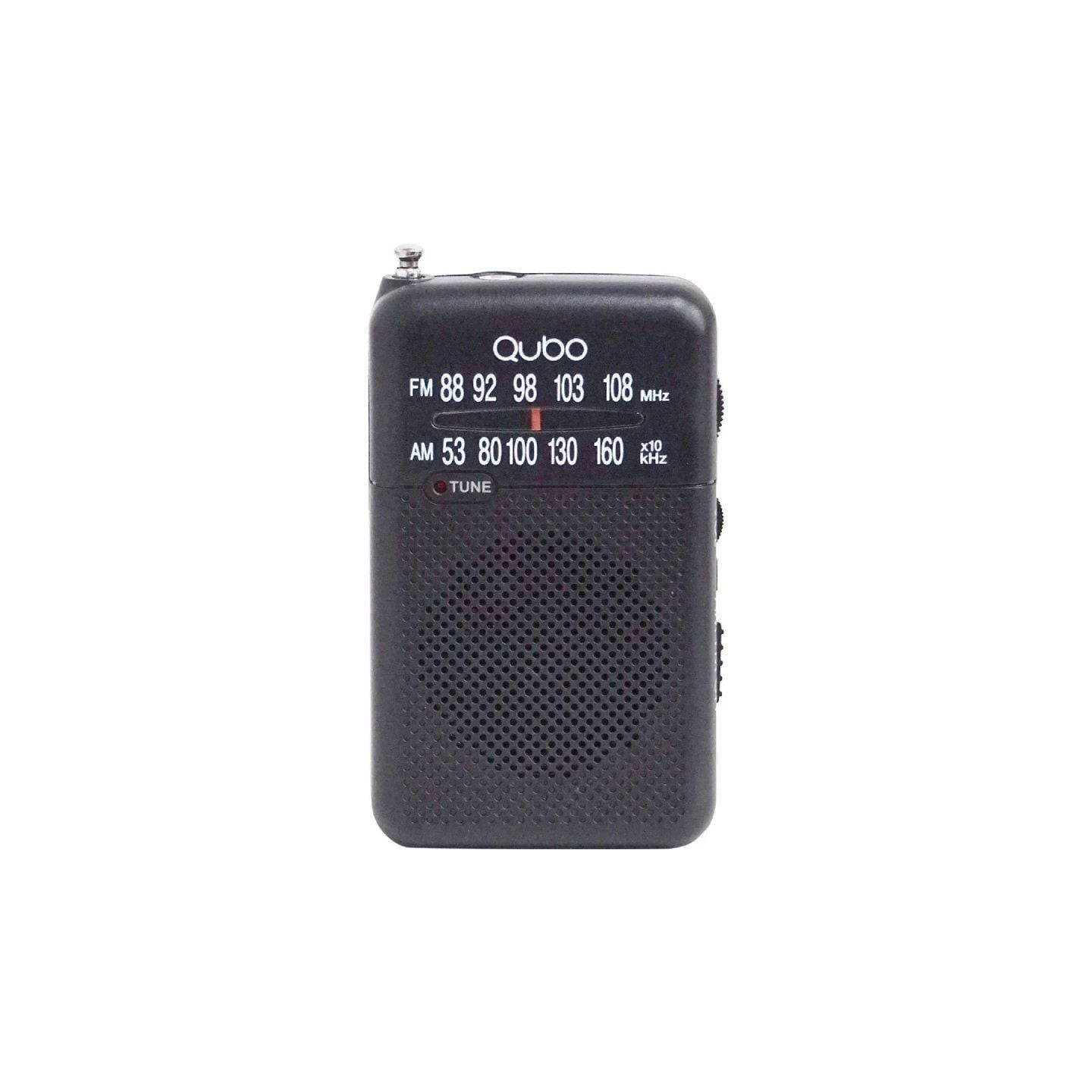 Radio portátil qubo r-s1/ negra