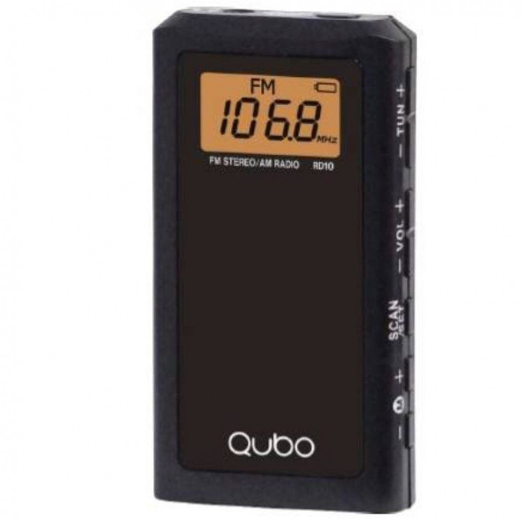 Radio portátil qubo rd-10/ negra