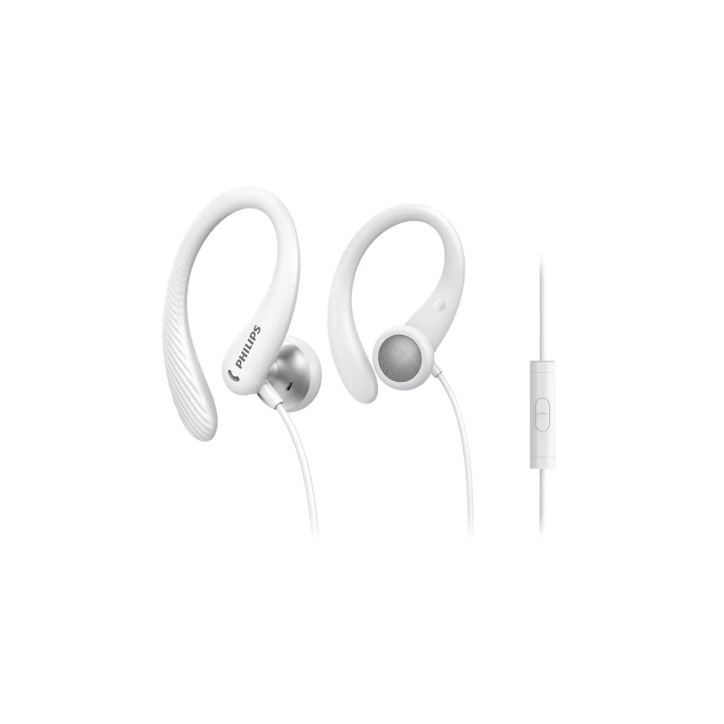 Auriculares deportivos philips taa1105wt/ con micrófono/ jack 3.5/ blancos