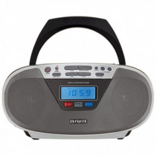 Radio cd aiwa boombox bbtu-400sl/ 6w/ plata