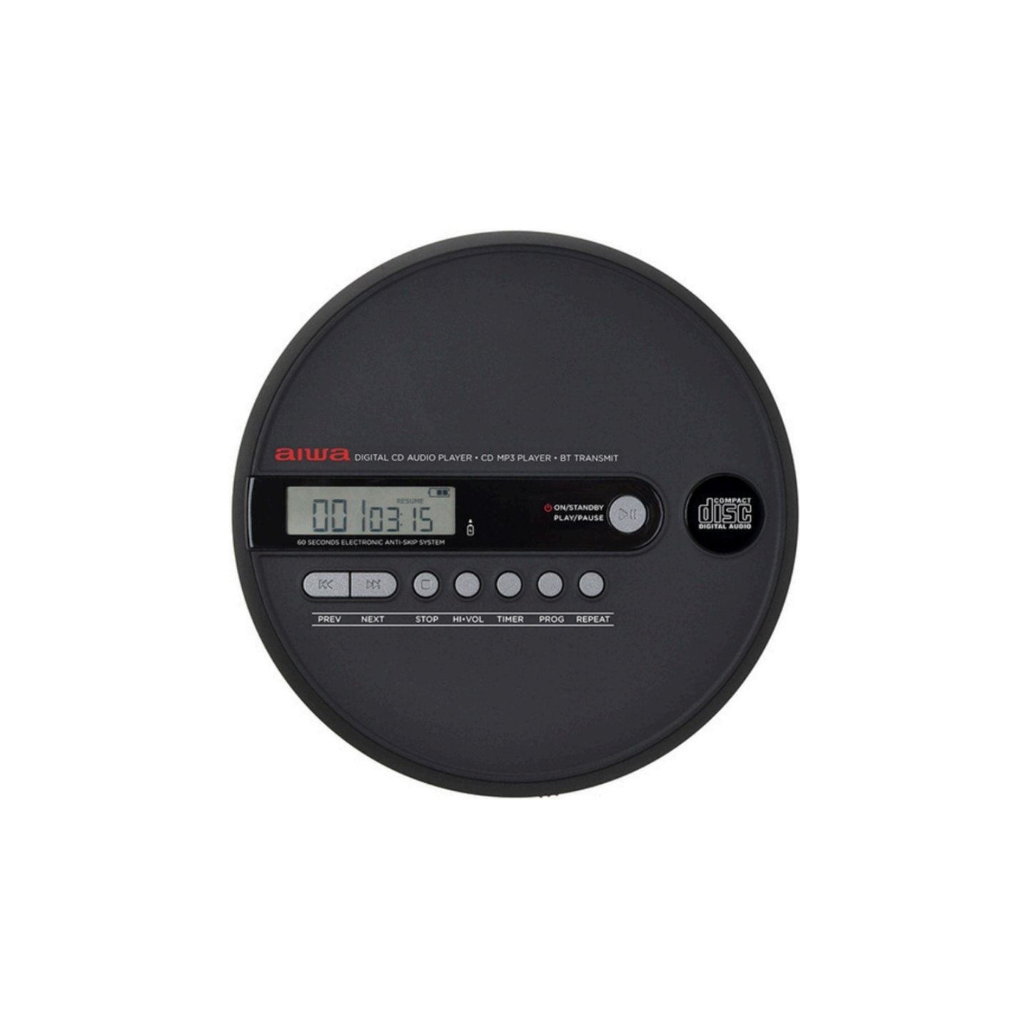 Reproductor de cd/cdr/mp3 aiwa pcd-1000bt/ negro