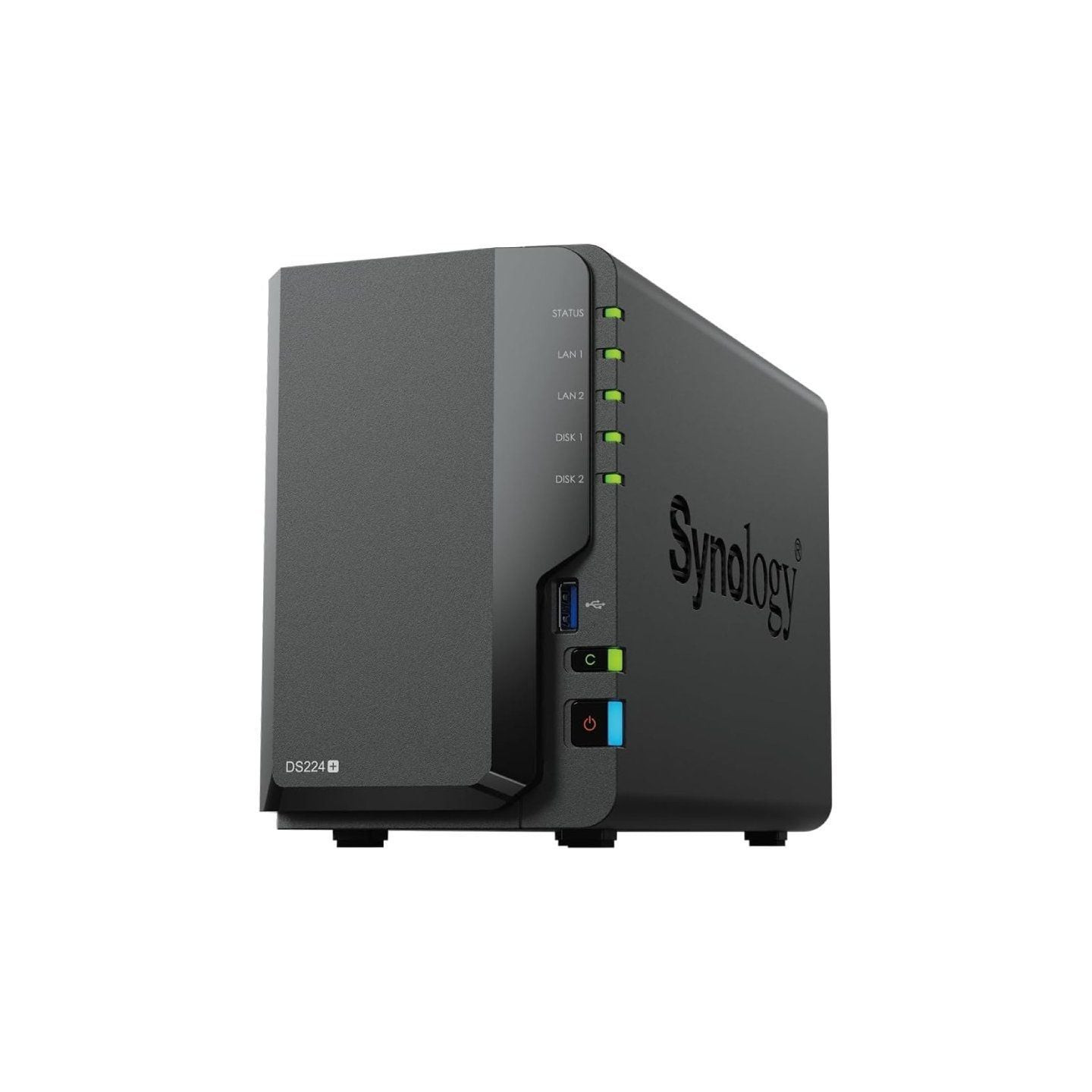 Nas synology diskstation ds224+/ 2 bahías 3.5'- 2.5'/ 2gb ddr4/ formato torre