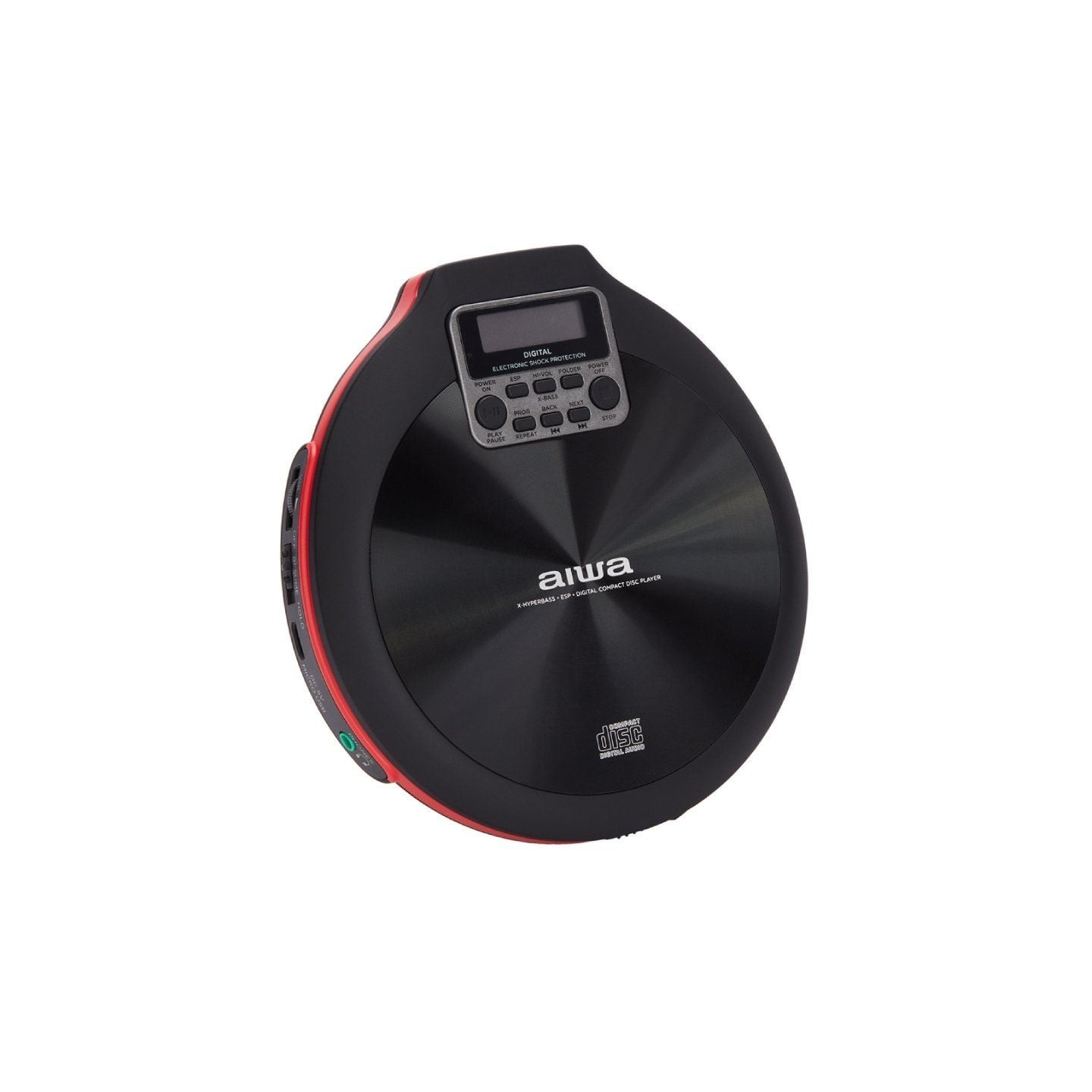 Reproductor de cd/cdr/mp3 aiwa walk pcd-810rd/ rojo