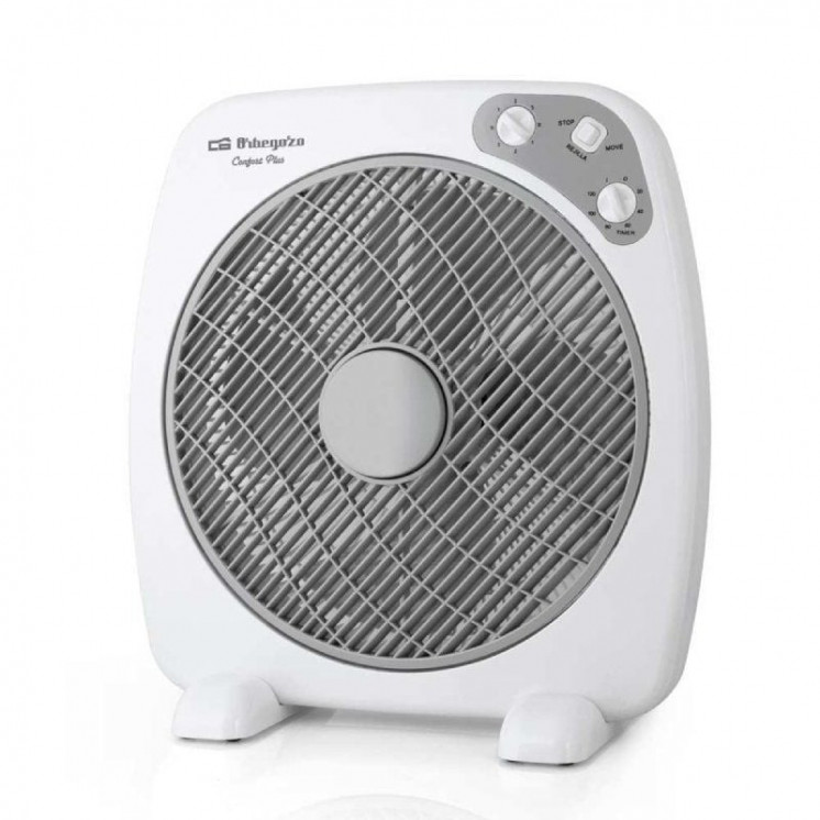 Ventilador de suelo orbegozo box fan bf 0140/ 60w/ 4 aspas 40cm/ 3 velocidades