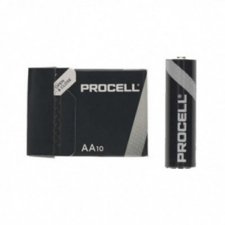 Pack de 10 pilas aa lr6 duracell procell id1500ipx10/ 1.5v/ alcalinas