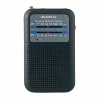 Radio portátil daewoo dw1008/ negra