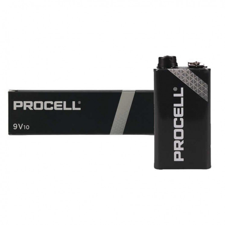 Pack de 10 pilas duracell procell id1604ipx10/ 9v/ alcalinas