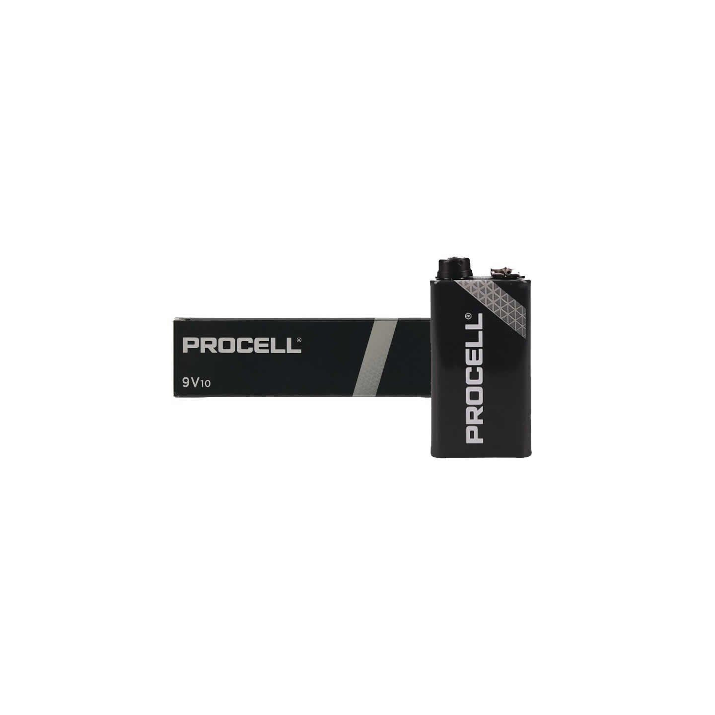 Pack de 10 pilas duracell procell id1604ipx10/ 9v/ alcalinas