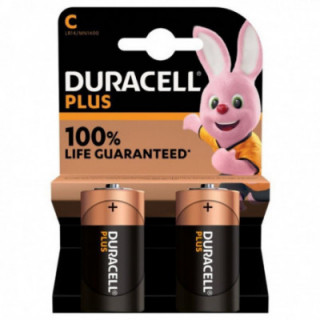 Pack de 2 pilas c duracell  lr14/ 1.5v/ alcalinas