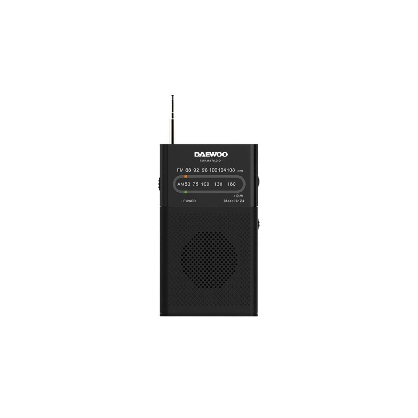 Radio portátil daewoo dw1027/ negra