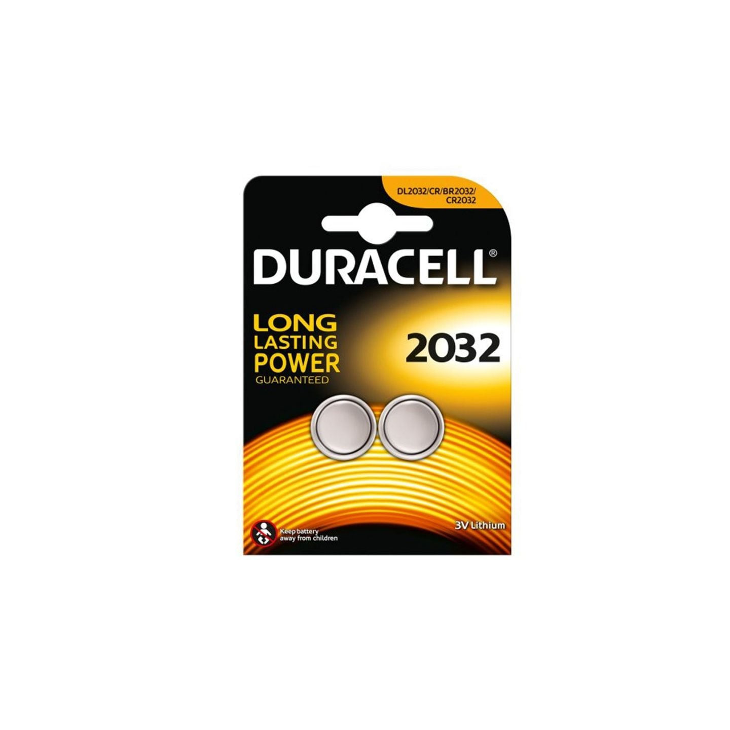 Pack de 2 pilas de botón duracell dl2032/ 3v