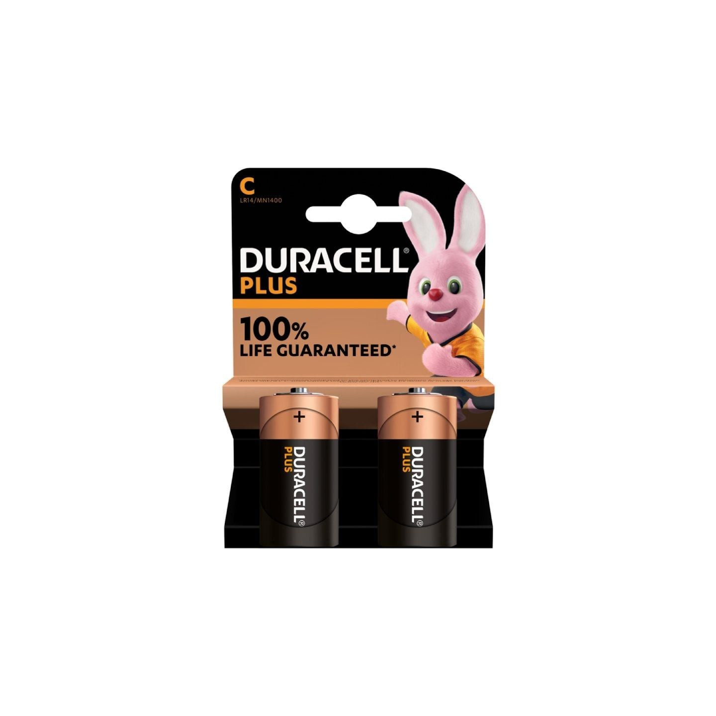 Pack de 2 pilas c duracell  lr14/ 1.5v/ alcalinas