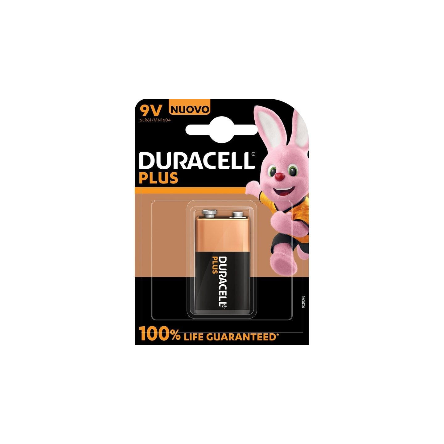 Pila duracell plus mn1604/ 9v/ alcalina