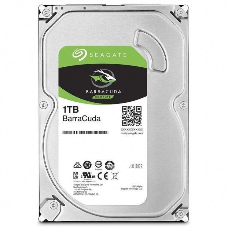 Disco duro seagate barracuda 1tb/ 3.5'/ sata iii/ 256mb