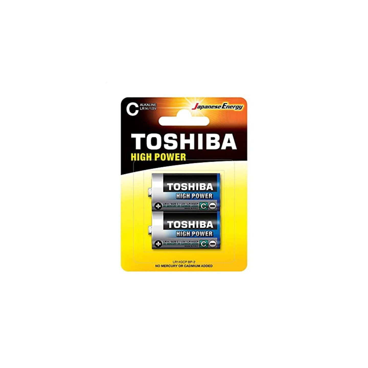 Pack de 2 pilas c 2 toshiba lr14/ 1.5v/ alcalinas