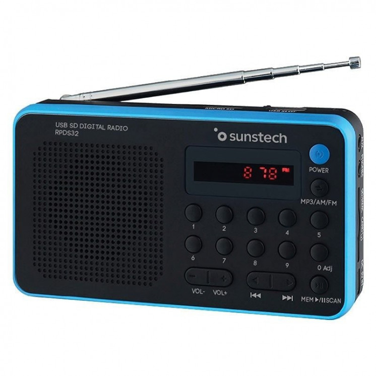 Radio portátil sunstech rps560/ azul