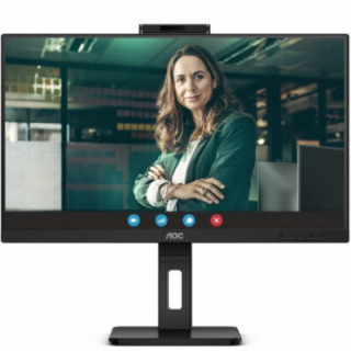 Monitor profesional aoc q27p3cw 27'/ qhd/ webcam/ multimedia/ regulable en altura/ negro