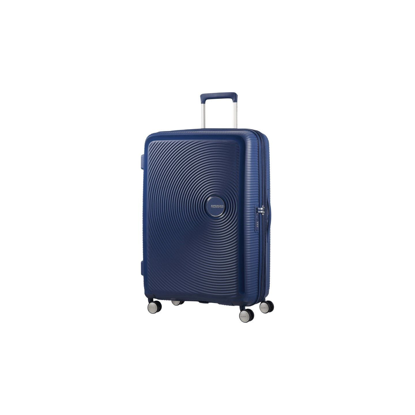 Maleta grande american tourister soundbox spinner 77cm/ 77x51.5x29.5cm/ 4 ruedas/ azul marino