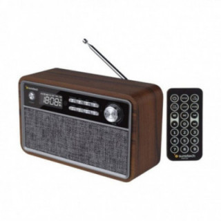 Radio vintage sunstech rpbt500/ madera