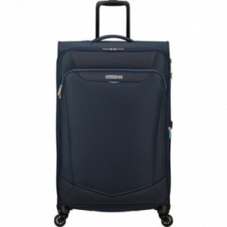 Maleta grande american tourister summerride spinner 80cm/ 80x48x30cm/ 4 ruedas/ azul marino