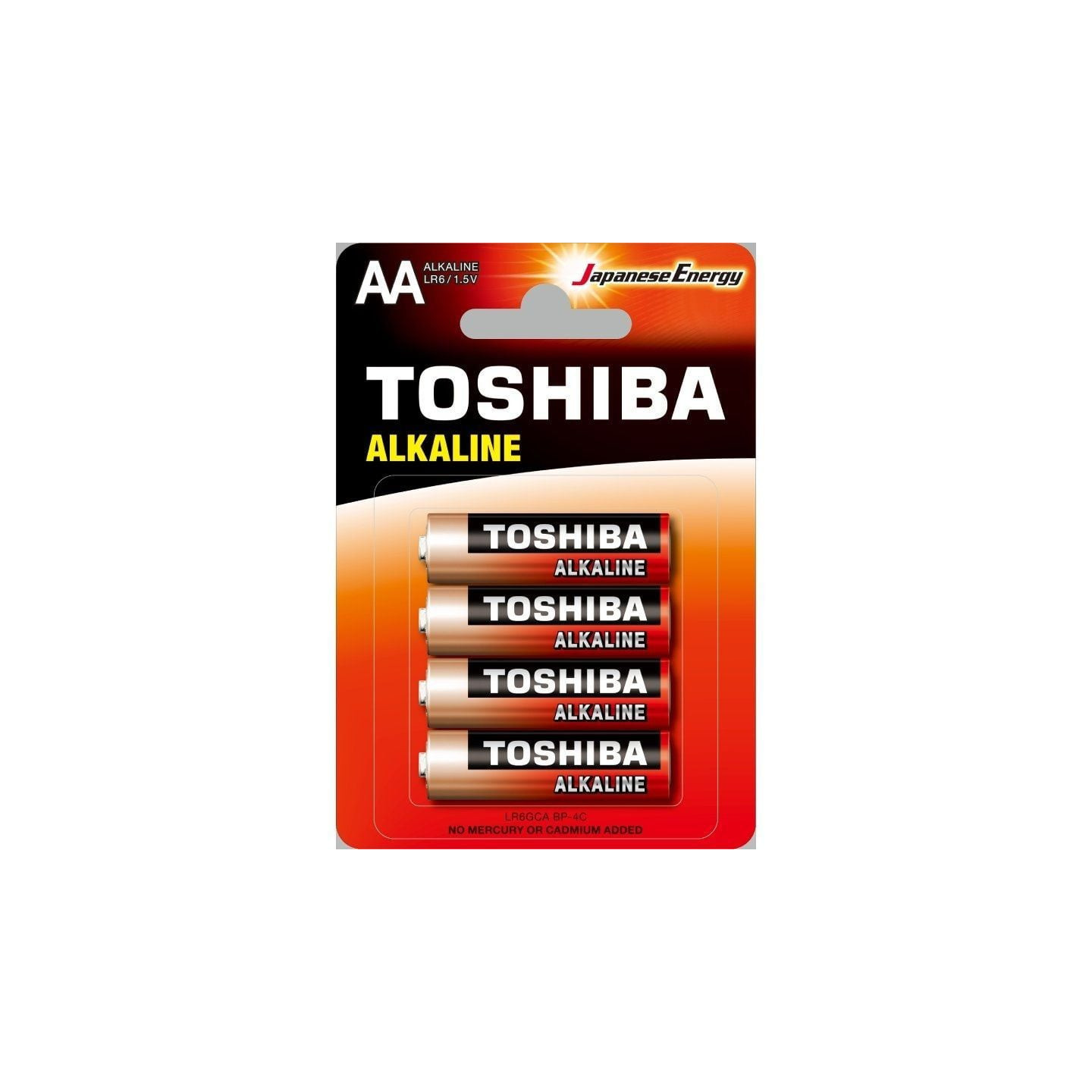 Pack de 4 pilas aa toshiba alkaline lr6/ 1.5v/ alcalinas