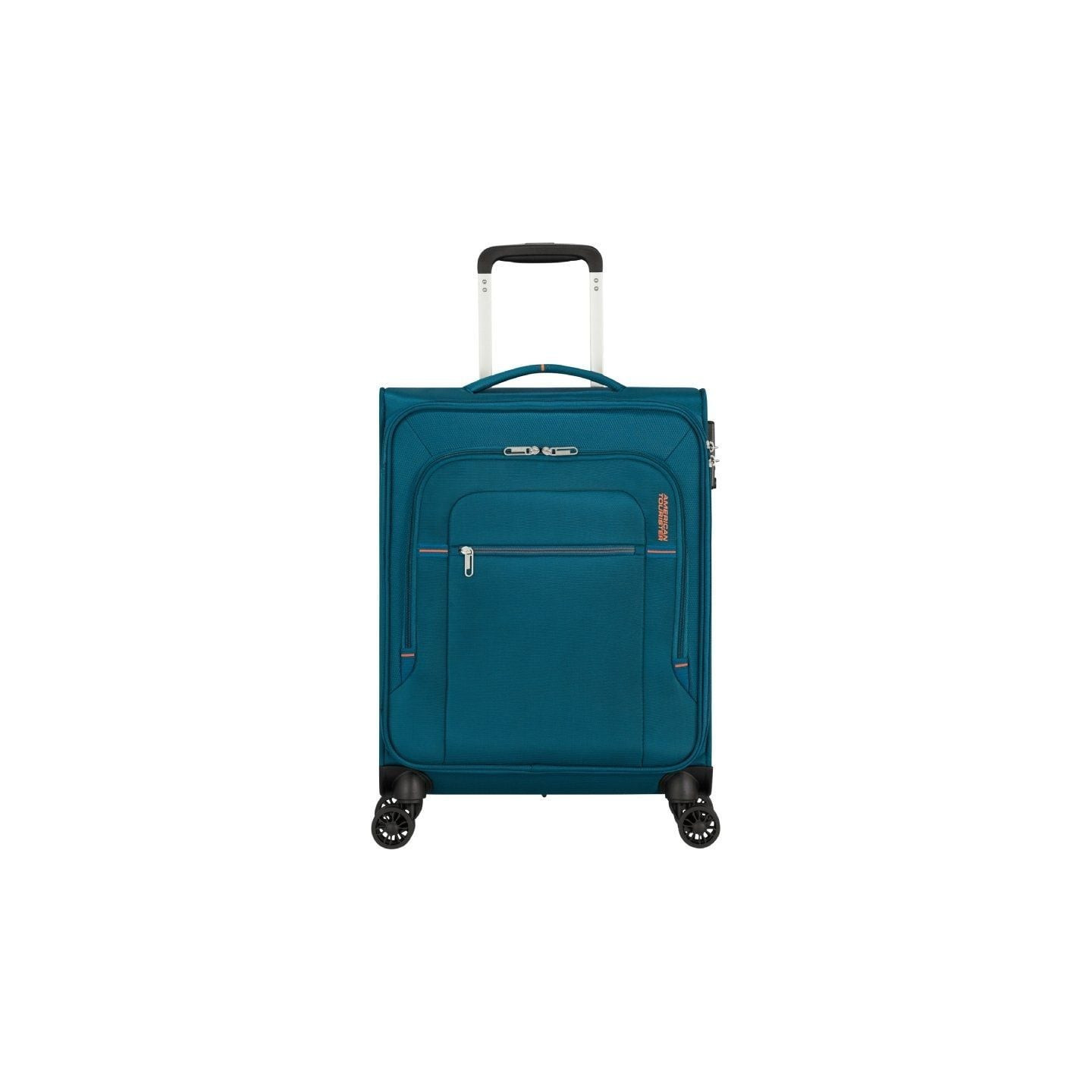 Maleta de cabina american tourister crosstrack spinner 55cm/ 55x40x20cm/ 4 ruedas/ marino y naranja