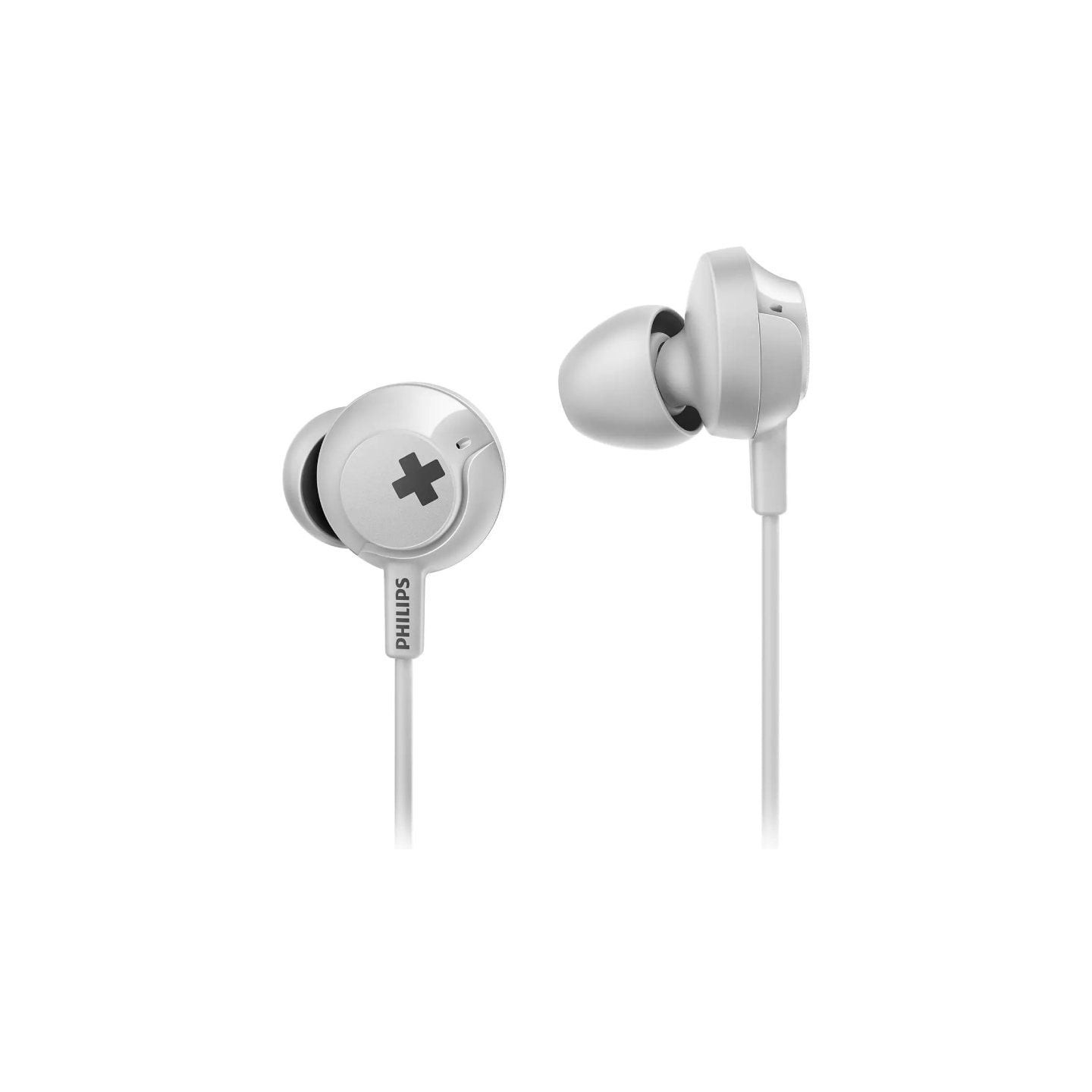 Auriculares intrauditivos philips she4305wt/ con micrófono/ jack 3.5/ blancos