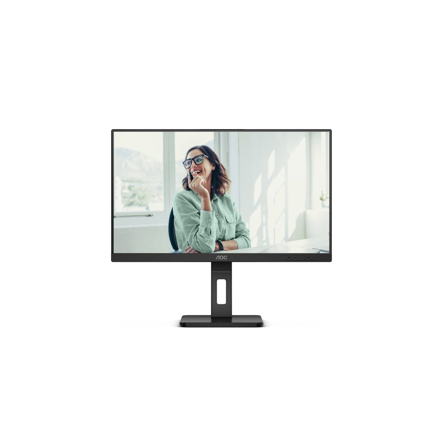 Monitor profesional aoc 24p3cv 23.8'/ full hd/ multimedia/ regulable en altura/ negro