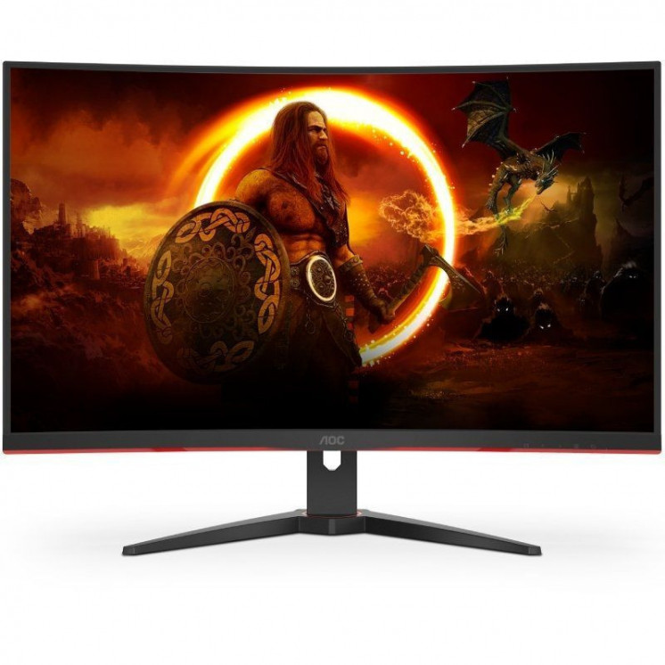 Monitor gaming curvo aoc cq32g2se/bk 31.5'/ qhd/ 1ms/ 165hz/ va/ multimedia/ negro