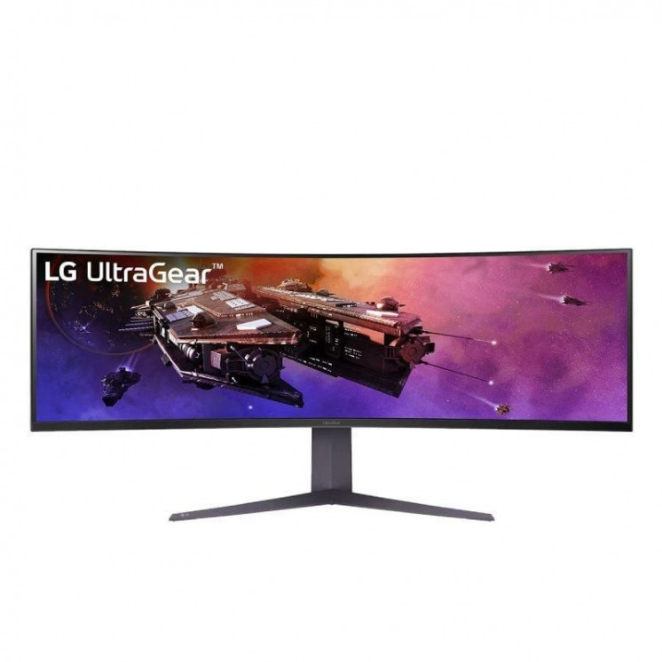 Monitor gaming ultrapanorámico curvo lg ultragear 45gr75dc-b 44.5'/ dual qhd/ 1ms/ 200hz/ va/ regulable en altura/ negro