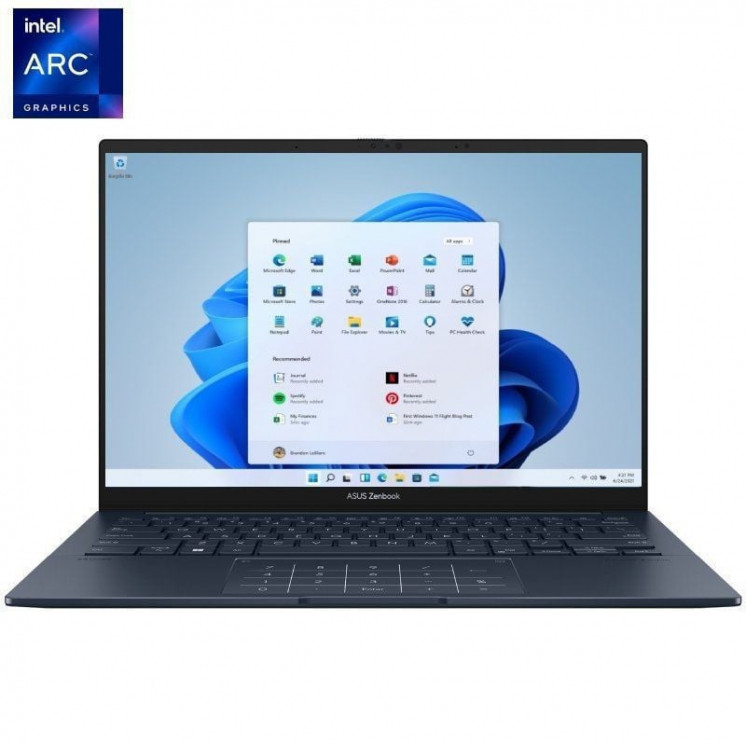 Portátil asus zenbook 14 oled ux3405ma-pp606w intel core ultra 7-155h/ 16gb/ 1tb ssd/ 14'/ win11