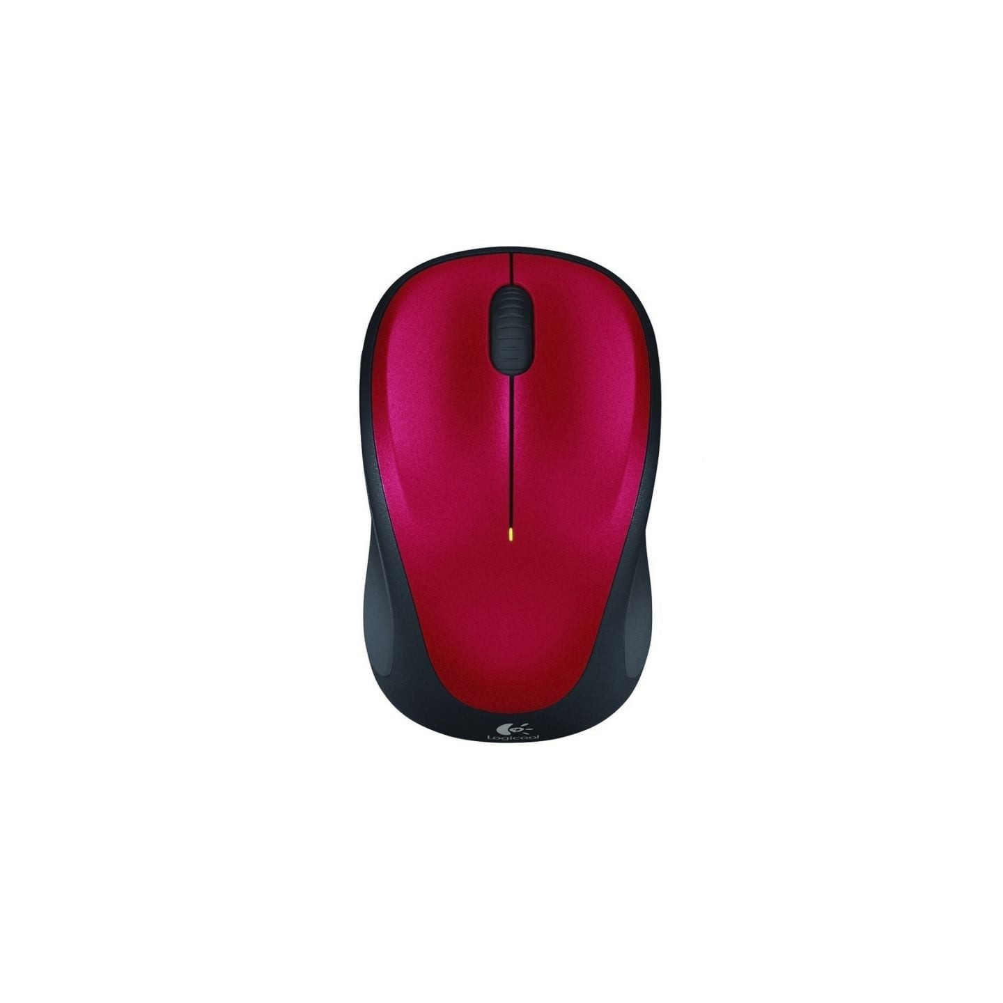 Ratón inalámbrico logitech m235/ hasta 1000 dpi/ rojo