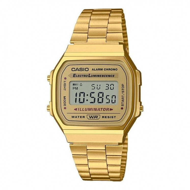 Reloj digital casio vintage iconic a168wg-9ef/ 38mm/ dorado