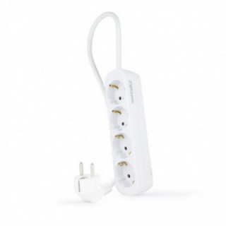 Regleta nanocable 10.37.0004-ns/ 4 tomas de corriente/ cable 1.4m/ blanca