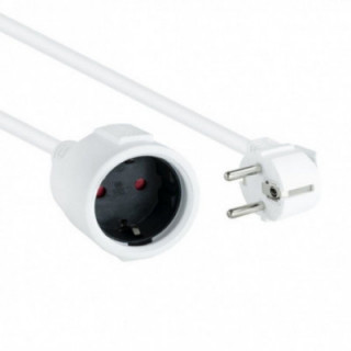 Cable alargador de corriente nanocable 10.22.0602-w/ schuko hembra - schuko macho/ 2m/ blanco