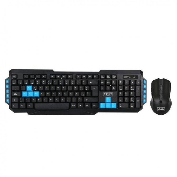 Teclado y ratón inalámbricos 3go combodrilew 2