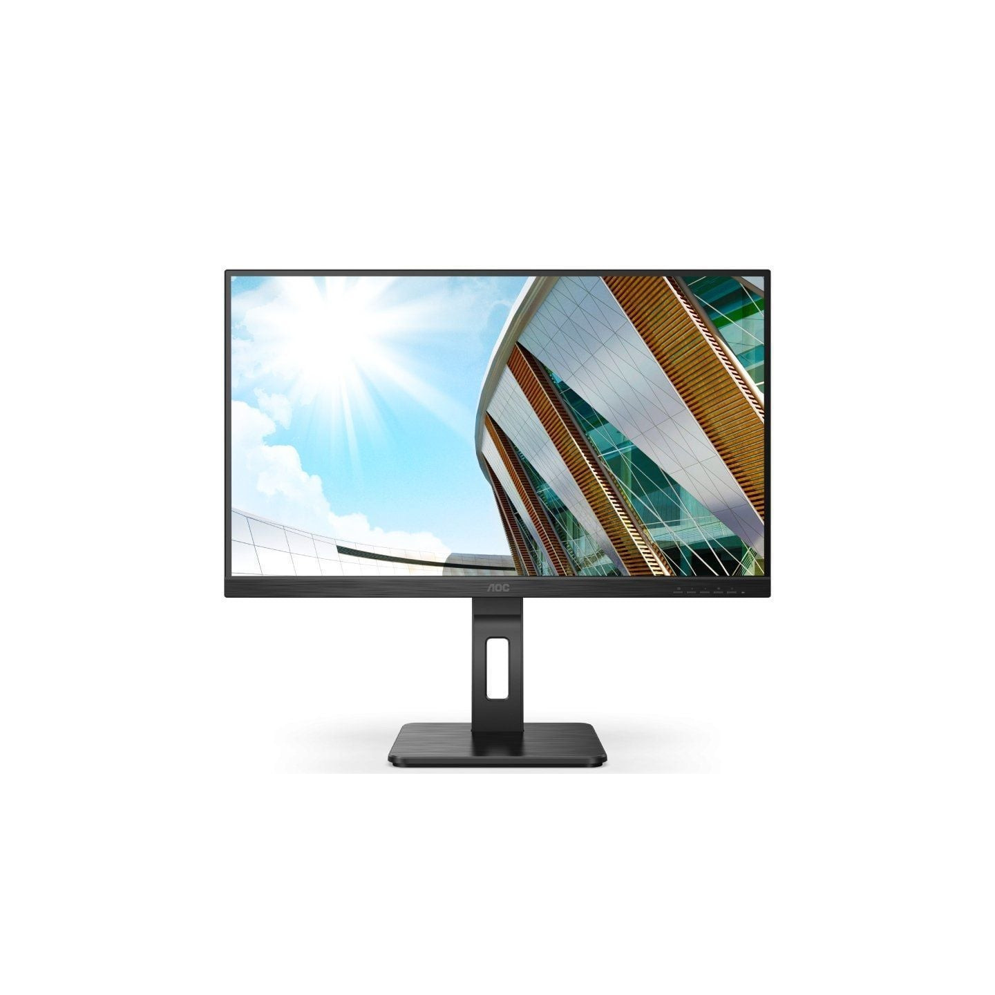 Monitor profesional aoc u27p2ca 27'/ 4k/ multimedia/ regulable en altura/ negro