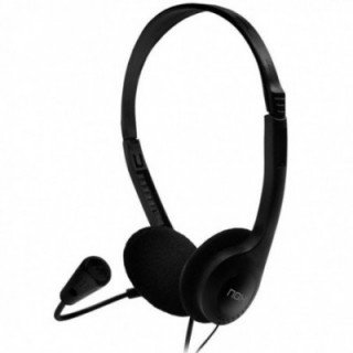 Auriculares nox voice one/ con micrófono/ jack 3.5/ negros