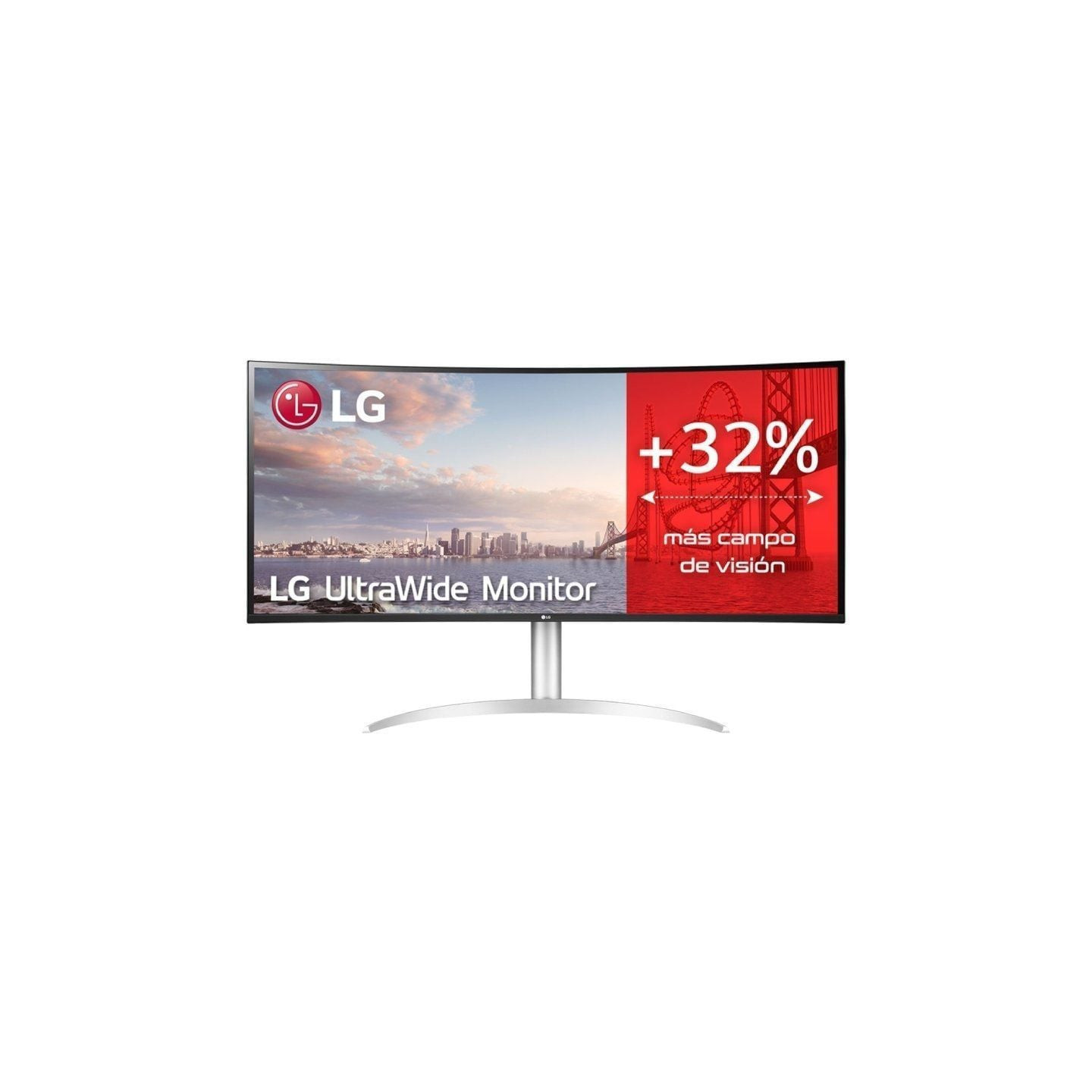 Monitor profesional ultrapanorámico curvo lg 40wp95cp-w 39.7'/ 5k2k/ multimedia/ regulable en altura/ plata